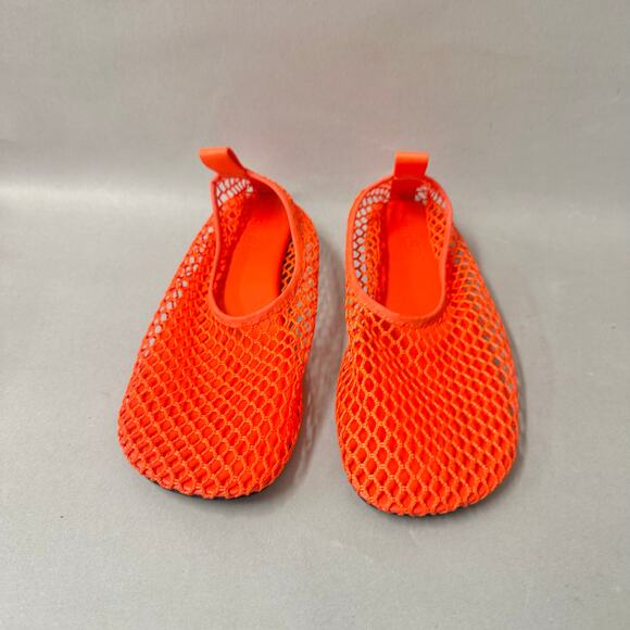 Arket Red Fishnet Ballet Flats Euro Size 39‎ US 8.5 Sheer See Through Round Toe - Picture 4 of 16